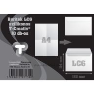 Boríték LC/6 szilikonos, bélésnyomott  T-Creativ