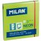 Öntapadó jegyzettömb 76x76 mm 100 lap Milan neon zöld