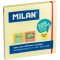 Öntapadó jegyzettömb 76x76 mm 90 lapos Milan sárga