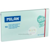 Öntapadó jegyzettömb 76x127 mm 90 lap Milan pasztell kék