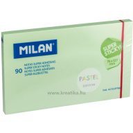   Öntapadó jegyzettömb 76x127 mm 90 lap Milan pasztell zöld