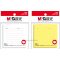 Öntapadó jegyzettömb 76x76 mm 88 lap, vonalazott M&G fehér, sárga