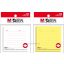 Öntapadó jegyzettömb 76x76 mm 88 lap, vonalazott M&G fehér, sárga