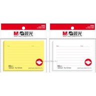   Öntapadó jegyzettömb 76x102 mm 88 lap, vonalazott M&G fehér, sárga