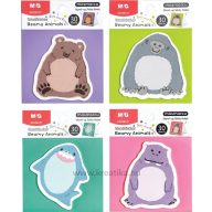   Öntapadó jegyzettömb 71x66 mm 30 lap M&G "Beamy Animals" vegyes minta