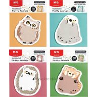   Öntapadó jegyzettömb 71x66 mm 30 lap M&G "Fluffy Animals" vegyes minta