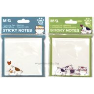   Öntapadó jegyzettömb 76x76 mm 80 lap M&G "So Many Cats" vegyes minta