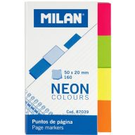   Jelölőcímke 50x20 mm 4x40 lap Milan "Neon" neon színek