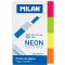 Jelölőcímke 50x20 mm 4x40 lap Milan "Neon" neon színek