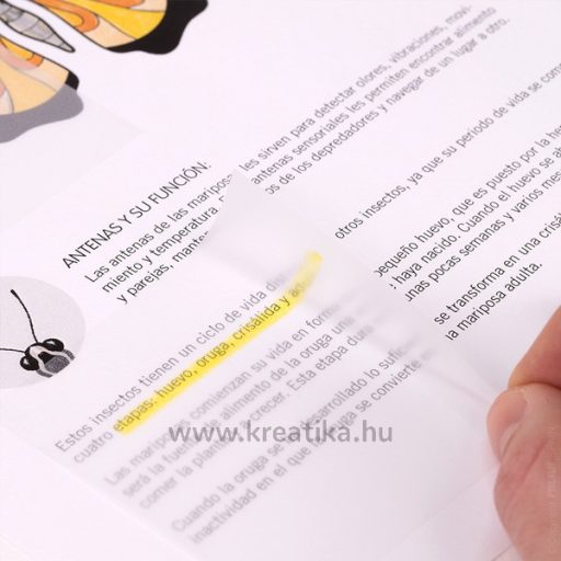 Jelölőcímke 76x76 mm 50 lap Milan áttetsző fehér