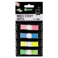   Jelölőcímke 43x12 mm 4x35 lap, PP, adagolóval d.rect neon színek