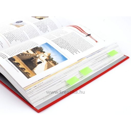 Jelölőcímke 43x25 mm 1x50 lap, PP, adagolóval d.rect neon színek