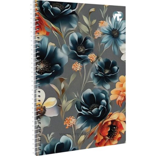 Spirálfüzet A/5 70 lapos, sima T-Creativ vegyes minta