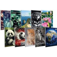 Spirálfüzet A/5 70 lapos, vonalas T-Creativ vegyes minta