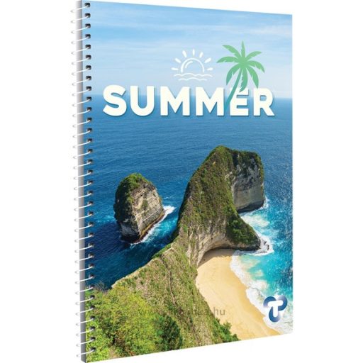 Spirálfüzet A/5 70 lapos, vonalas T-Creativ vegyes minta