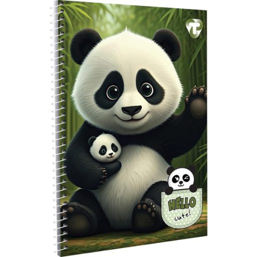 Spirálfüzet A/5 70 lapos, vonalas T-Creativ vegyes minta