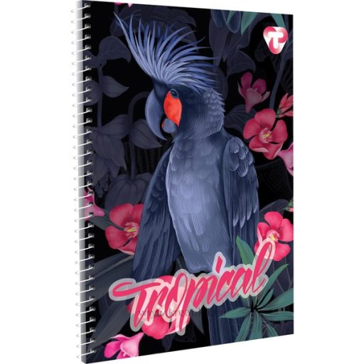 Spirálfüzet A/5 70 lapos, négyzetrácsos T-Creativ vegyes minta