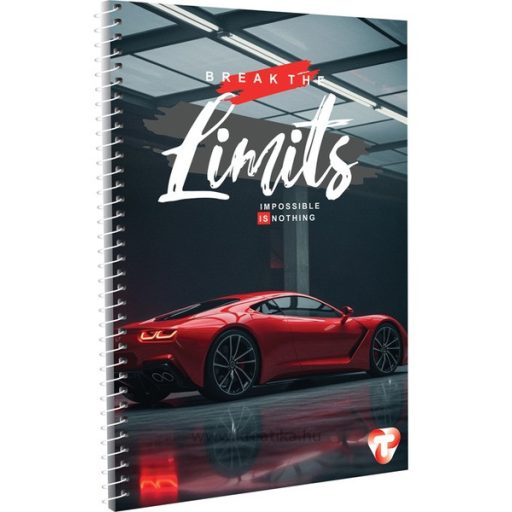 Spirálfüzet A/4 70 lapos, vonalas T-Creativ vegyes minta