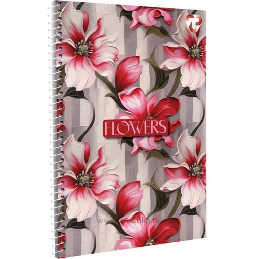 Spirálfüzet A/4 70 lapos, vonalas T-Creativ vegyes minta