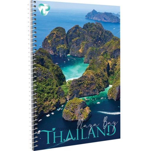 Spirálfüzet A/4 70 lapos, vonalas T-Creativ vegyes minta