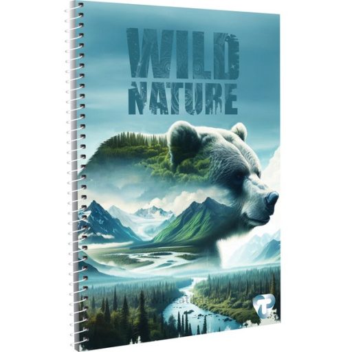 Spirálfüzet A/4 70 lapos, vonalas T-Creativ vegyes minta