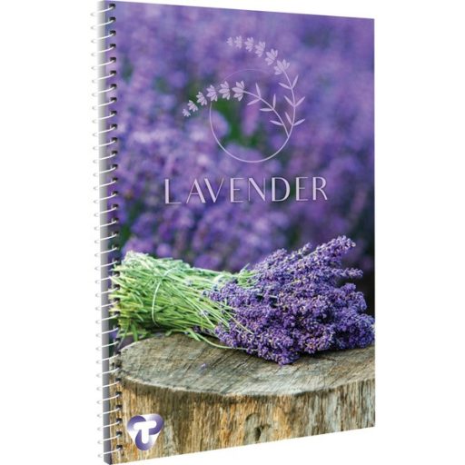 Spirálfüzet A/4 70 lapos, négyzetrácsos T-Creativ vegyes minta