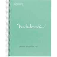   Spirálfüzet A/4 80 lapos, pontozott MQ "Emotions" menta
