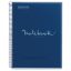 Spirálfüzet A/5 5x24 lapos, vonalas MQ "Emotions" navy
