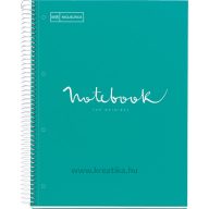   Spirálfüzet A/4 5x24 lapos, négyzetrácsos MQ "Emotions" égkék