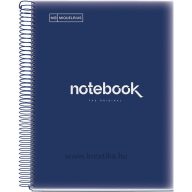   Spirálfüzet A/4 8x20 lapos, négyzetrácsos MQ "Emotions" sötétkék