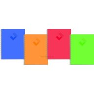   Spirálfüzet A/4 100 lapos, vonalas MQ "Tranz" vegyes színek