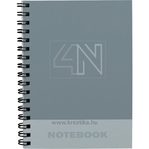 Spirálfüzet A/4 4x25 lapos, vonalas T-Creativ "Notebook 4
