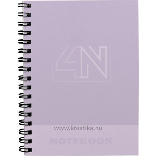 Spirálfüzet A/4 4x25 lapos, vonalas T-Creativ "Notebook 4