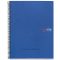 Spirálfüzet A/6 6x25 lapos, négyzetrácsos MQ "Notebook" 6 kék