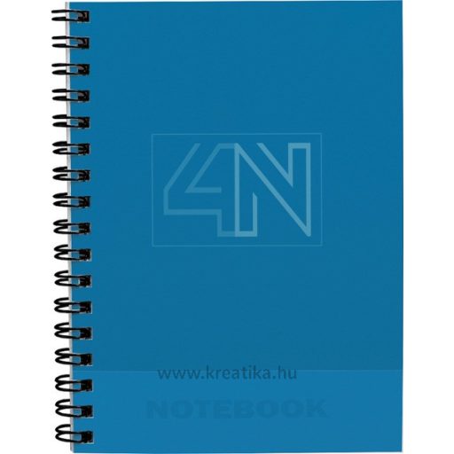 Spirálfüzet A/5 4x25 lapos, vonalas T-Creativ "Notebook 4
