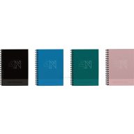   Spirálfüzet A/5 4x25 lapos, négyzetrácsos T-Creativ "Notebook 4