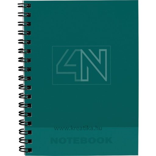 Spirálfüzet A/5 4x25 lapos, négyzetrácsos T-Creativ "Notebook 4