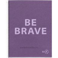   Spirálfüzet A/4 80 lapos, négyzetrácsos, újrahasznosított MQ "ECO" Amethyst