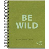   Spirálfüzet A/4 80 lapos, pontozott, újrahasznosított MQ "ECO" Olive