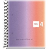   Spirálfüzet A/5 4x30 lapos, négyzetrácsos MQ "Aurora" Provence