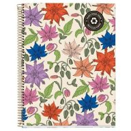   Spirálfüzet A/4 4x30 lapos, négyzetrácsos, újrahasznosított MQ "ECO" Vintage Lily