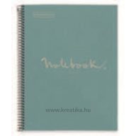   Spirálfüzet A/4 80 lapos, vonalas, újrahasznosított MQ "ECO" Emotions kék