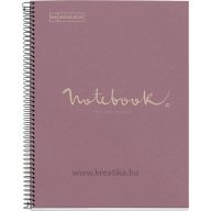   Spirálfüzet A/4 80 lapos, vonalas, újrahasznosított MQ "ECO" Emotions levendula