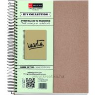   Spirálfüzet A/5 4x30 lapos, négyzetrácsos MQ "ECO" DIY