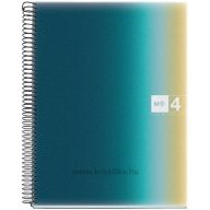   Spirálfüzet A/4 4x30 lapos, vonalas MQ "Aurora" Iceland