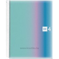   Spirálfüzet A/4 4x30 lapos, négyzetrácsos MQ "Aurora" Santorini