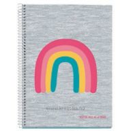   Spirálfüzet A/4 140 lapos, vonalas MQ "Bright" Agatha Ruiz