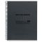 Spirálfüzet A/5 4x30 lapos, négyzetrácsos, újrahasznosított MQ "Just Black" fekete