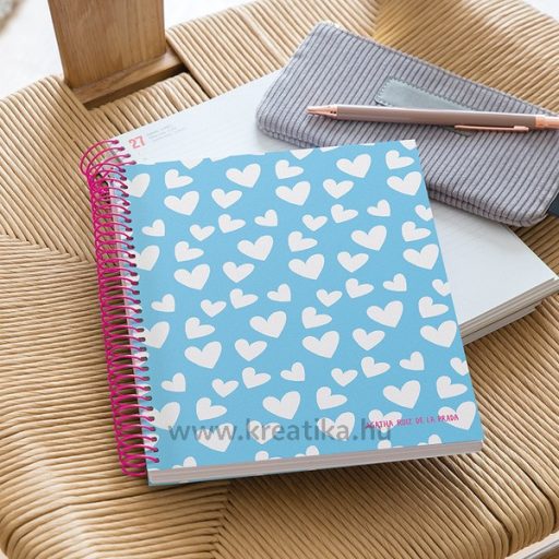 Spirálfüzet A/5 4x30 lapos, négyzetrácsos MQ "Combi" Agatha Ruiz