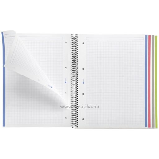 Spirálfüzet A/4 4x35 lapos, négyzetrácsos MQ "Don't Panic